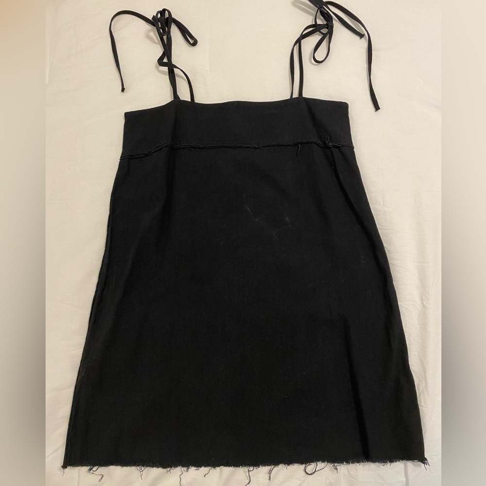 Princess Polly Black denim dress